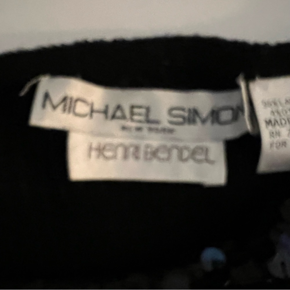 Henri Bendel x Michael Simon Vintage Sequin Beaded Mini Dress - Picture 7 of 10